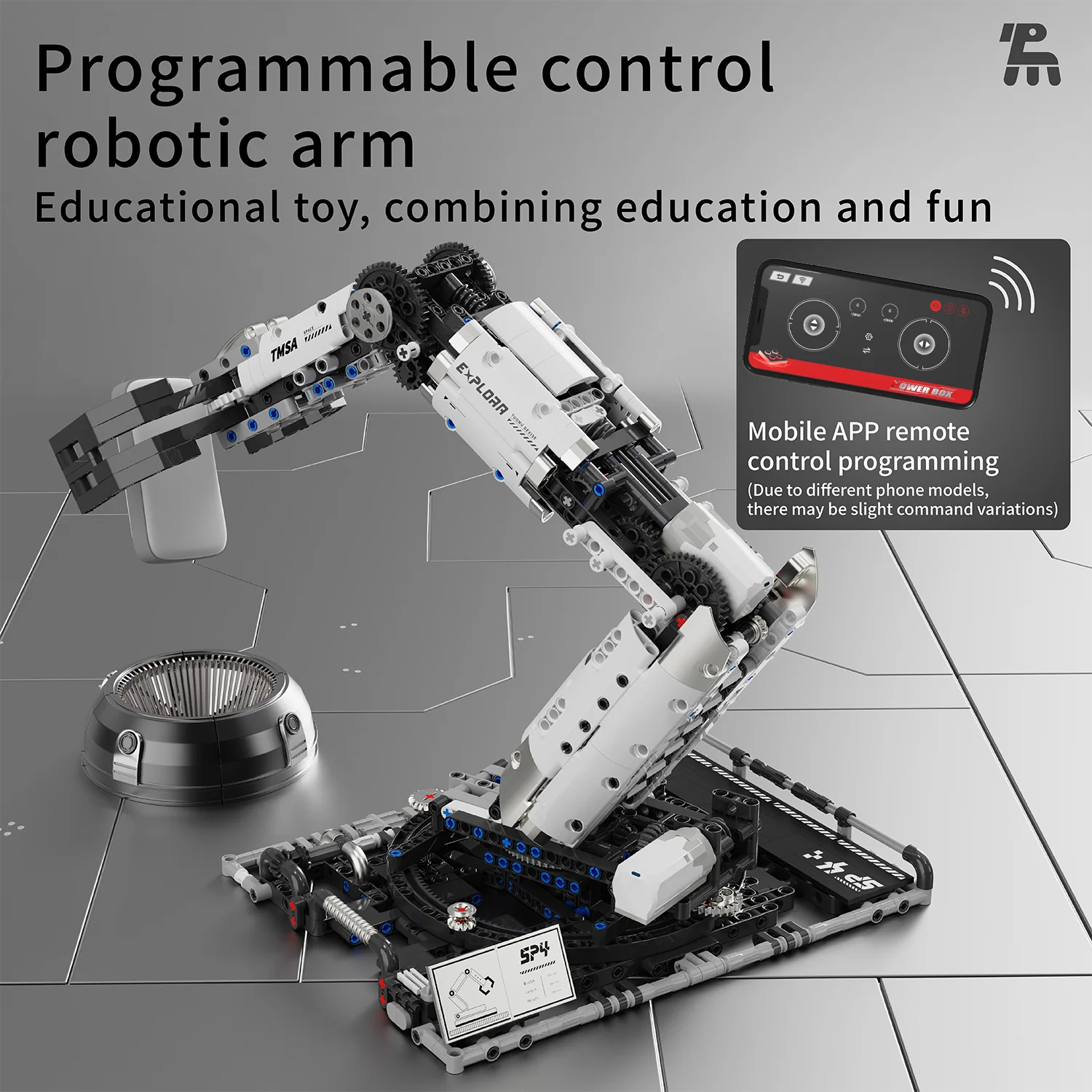 Mechanical Arm Building Set - 784 Pcs App & Remote Control STEM Toy