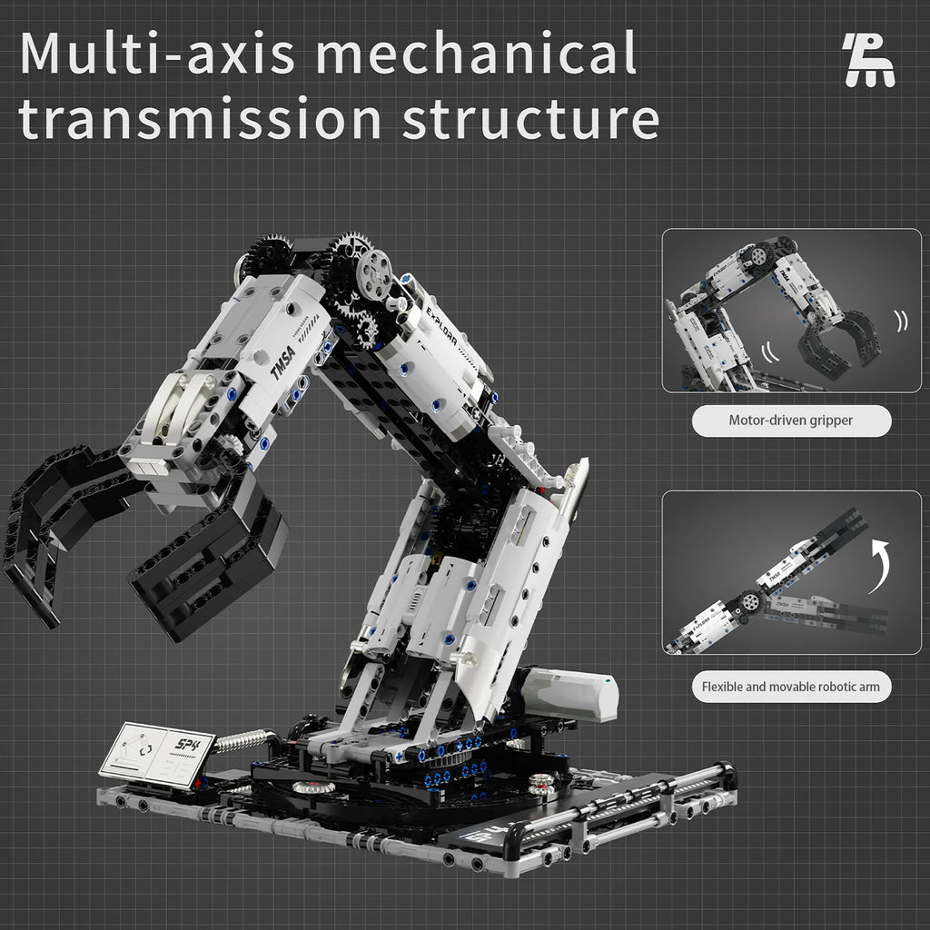 Mechanical Arm Building Set - 784 Pcs App & Remote Control STEM Toy