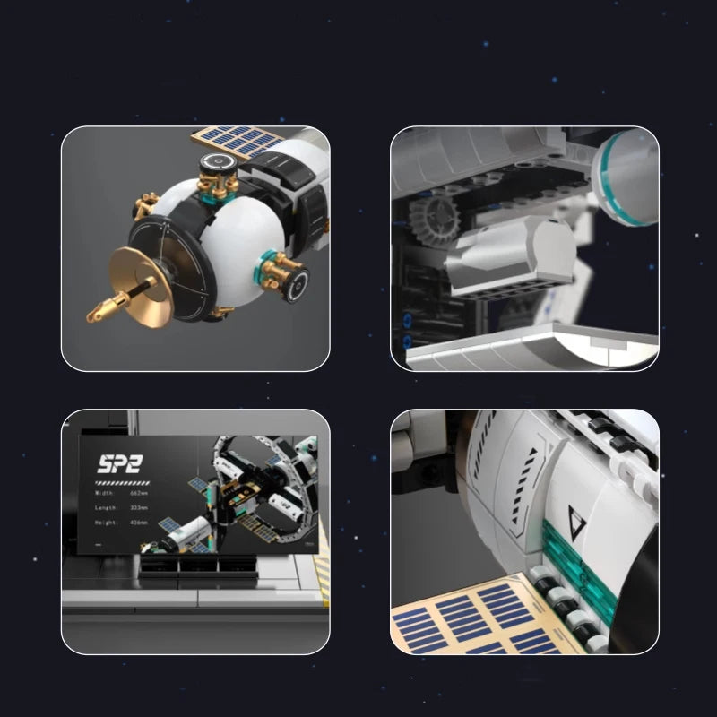 Space Exploration Building Set - 2221 Pcs Motorized STEM Model Kit