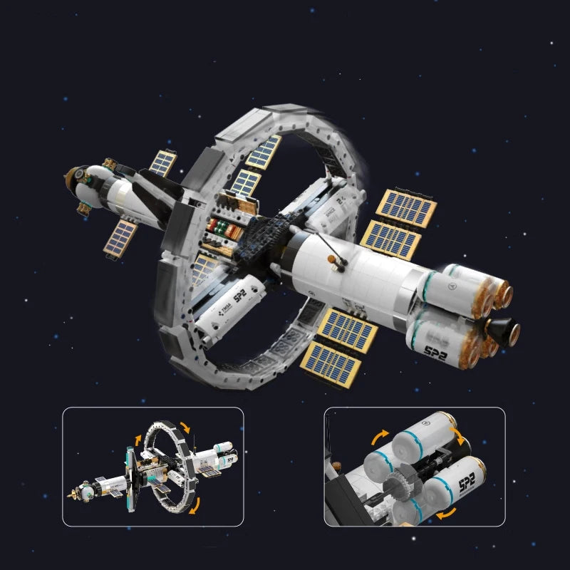 Space Exploration Building Set - 2221 Pcs Motorized STEM Model Kit